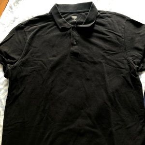Old Navy Black Polo Shirt Mens Size Large